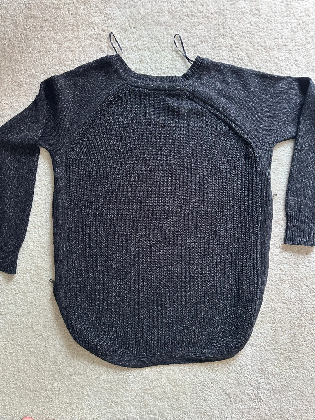 Seven Sisters Charcoal Knit Sweater 🥕