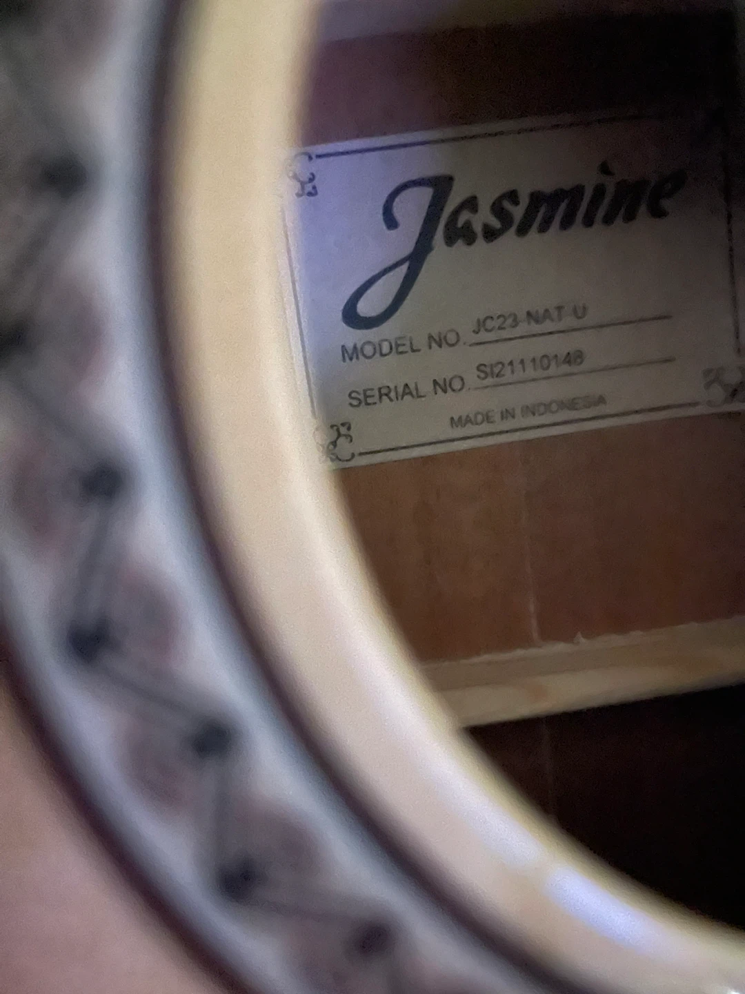 Jasmine JC23-NAT-U Classical Guitar - photo 2