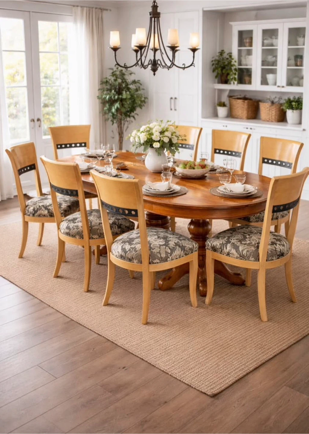 5 Wood Dining Chair with Upholstered Seat