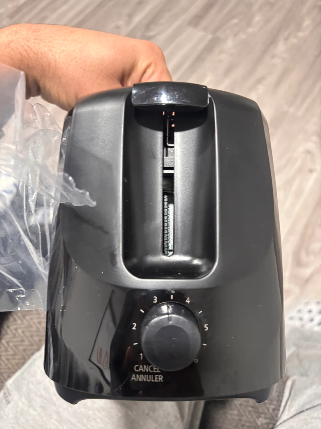 Black 2-Slice Toaster