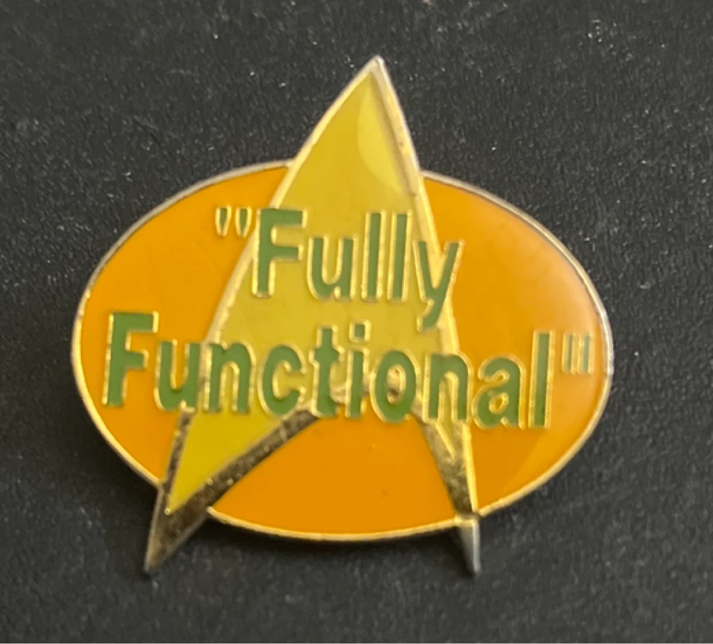 🥕Star Trek "Fully Functional" Pin