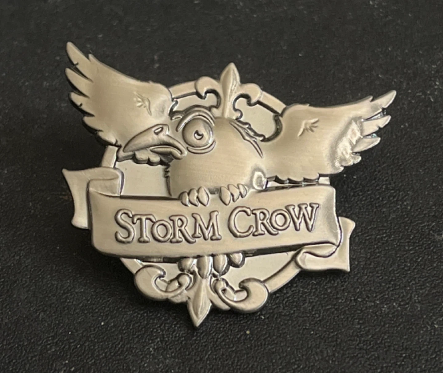 Storm Crow Enamel Pin