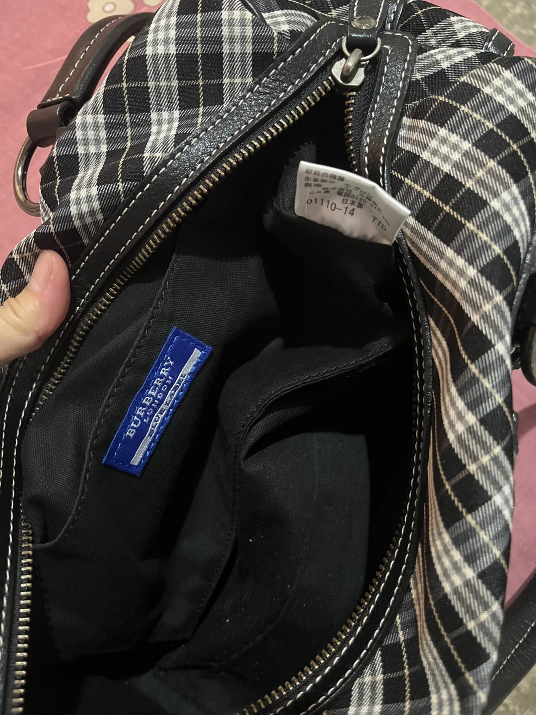 Authentic Burberry Blue Label Plaid Boston Bag - photo 5
