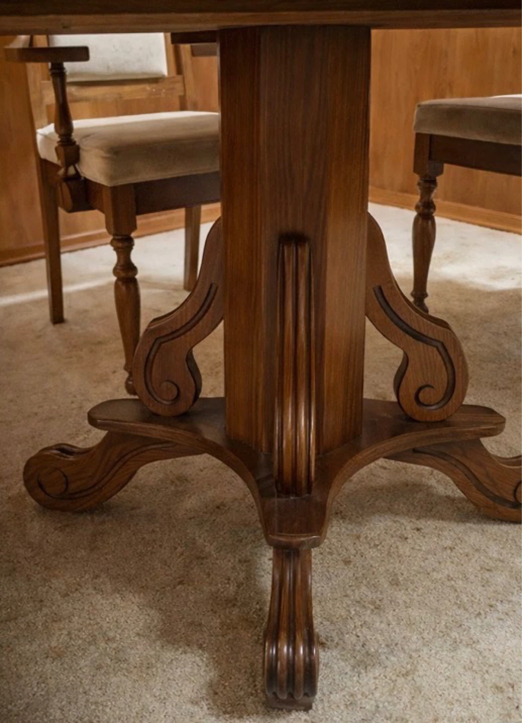 Wooden Dining Table with Chairs - photo 2