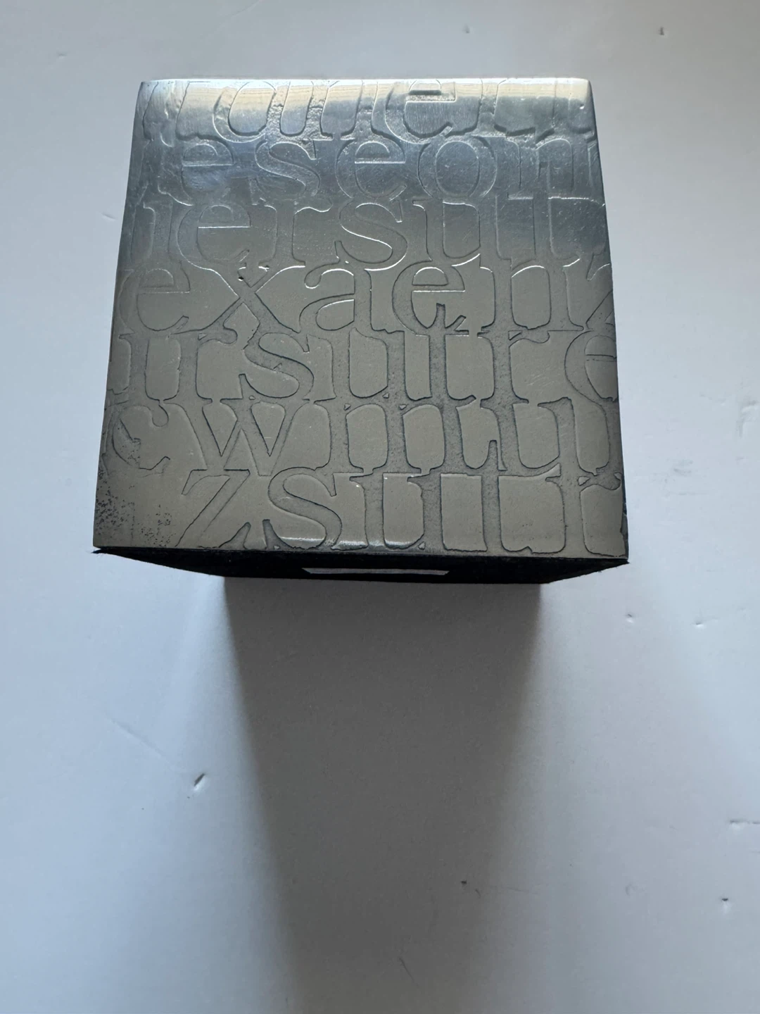 Indigo Alphabet Bookend heavy