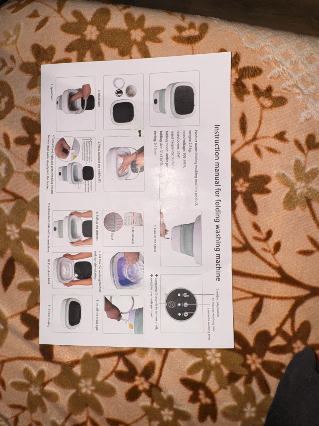 Folding & Portable Washing Machine