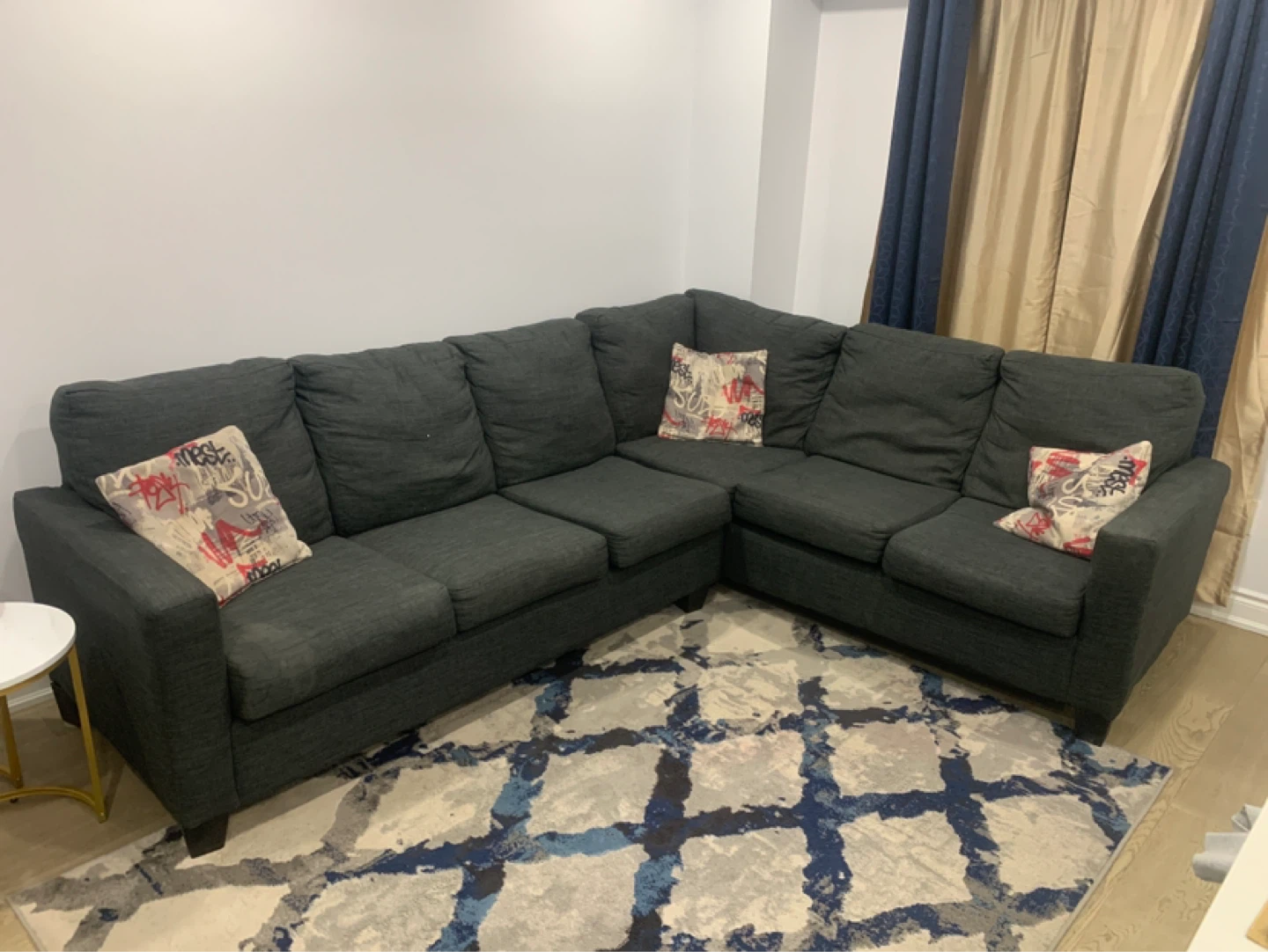 Dark Grey Sectional Sofa