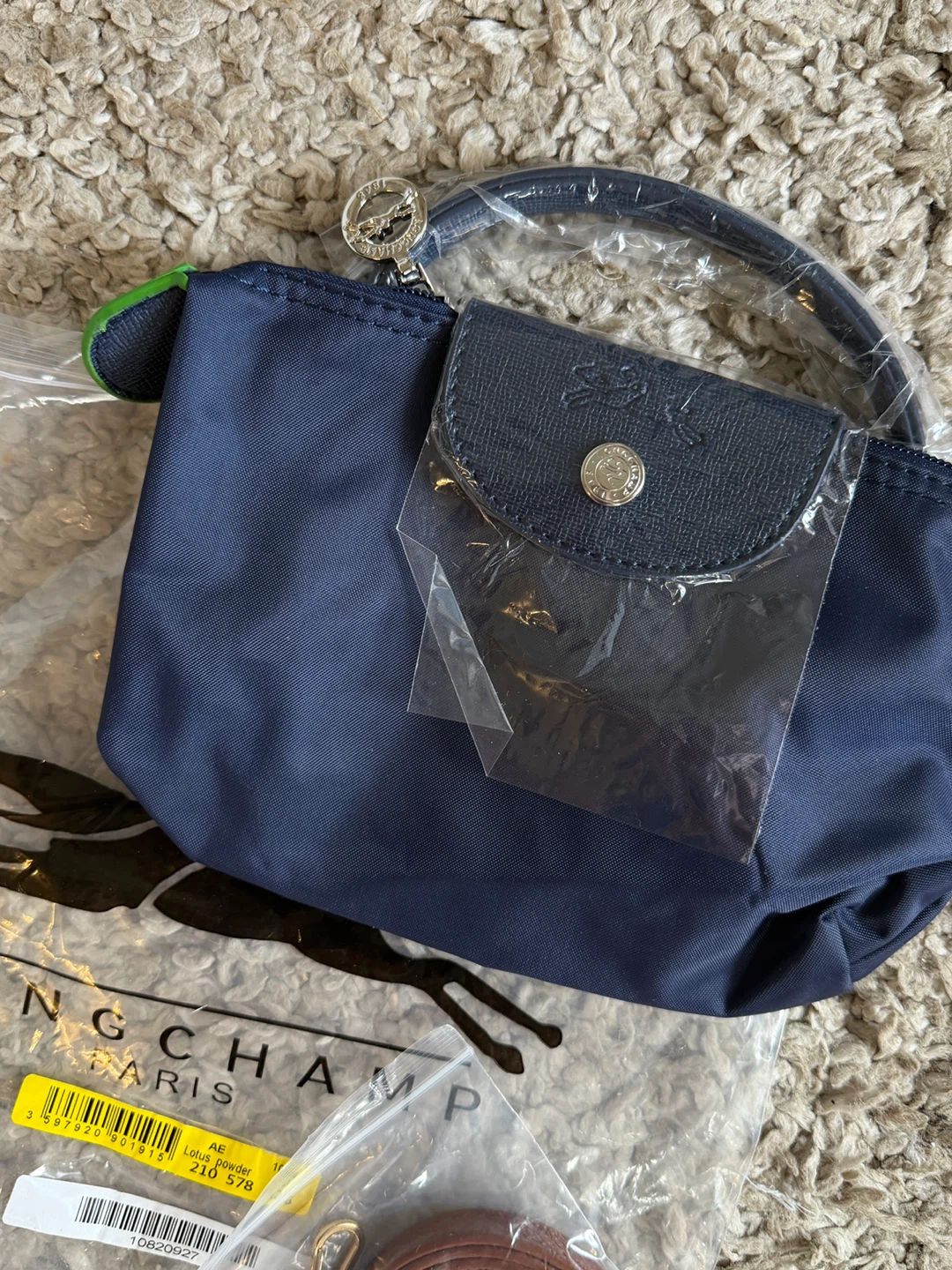 Longchamp Le Pliage Green Mini Bag with Shoulder Strap - photo 2