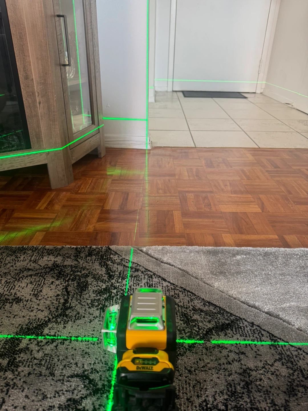 DeWalt Green Cross Line Laser Level Kit