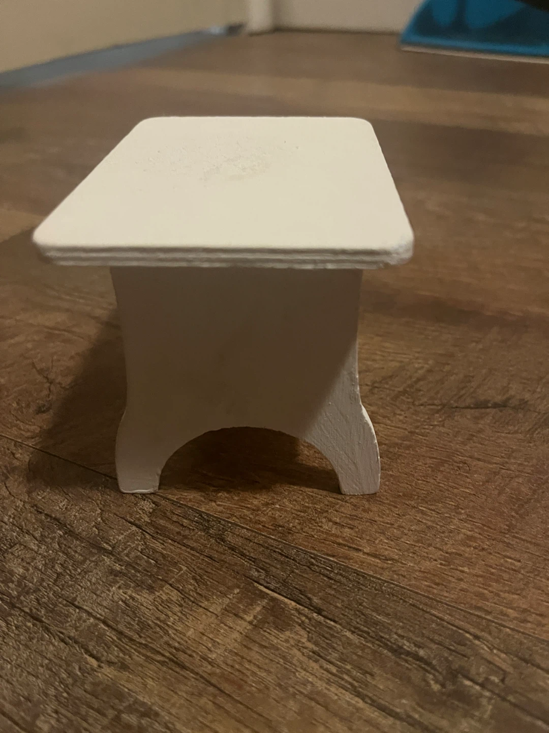 White Wooden Nightstand with Drawer - photo 4