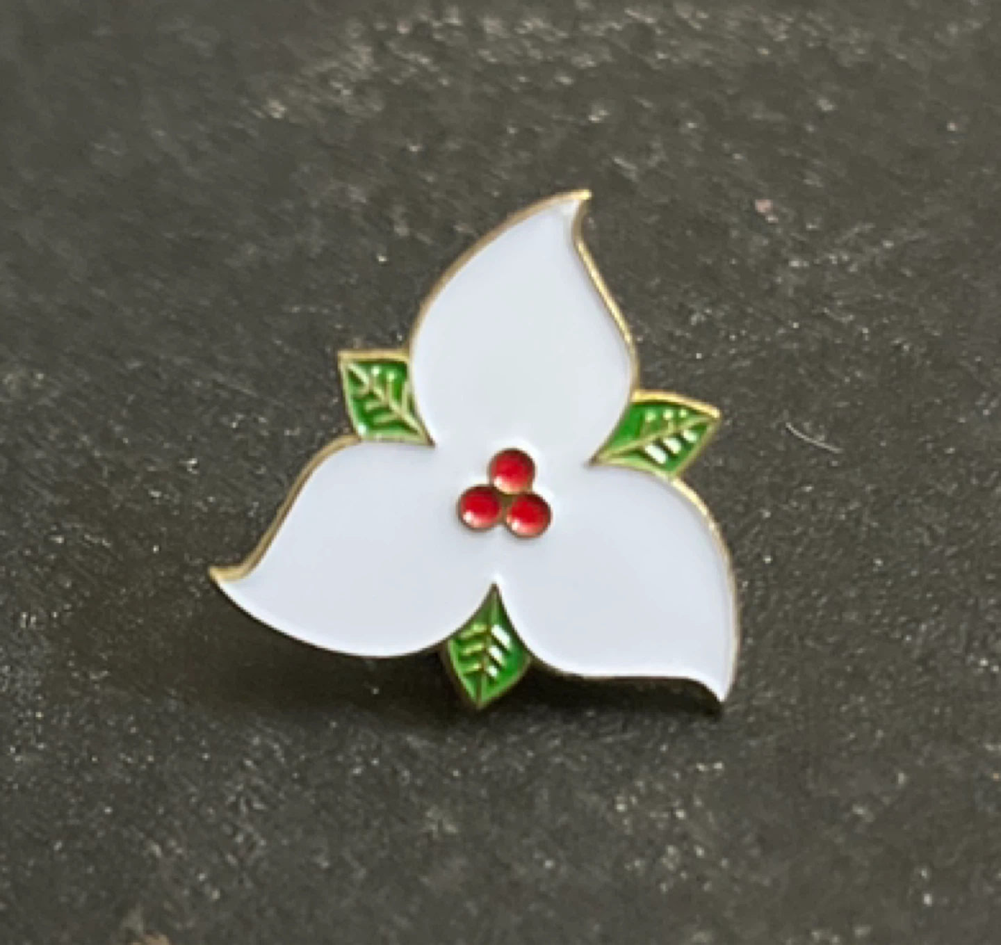Trillium Flower Enamel Pin