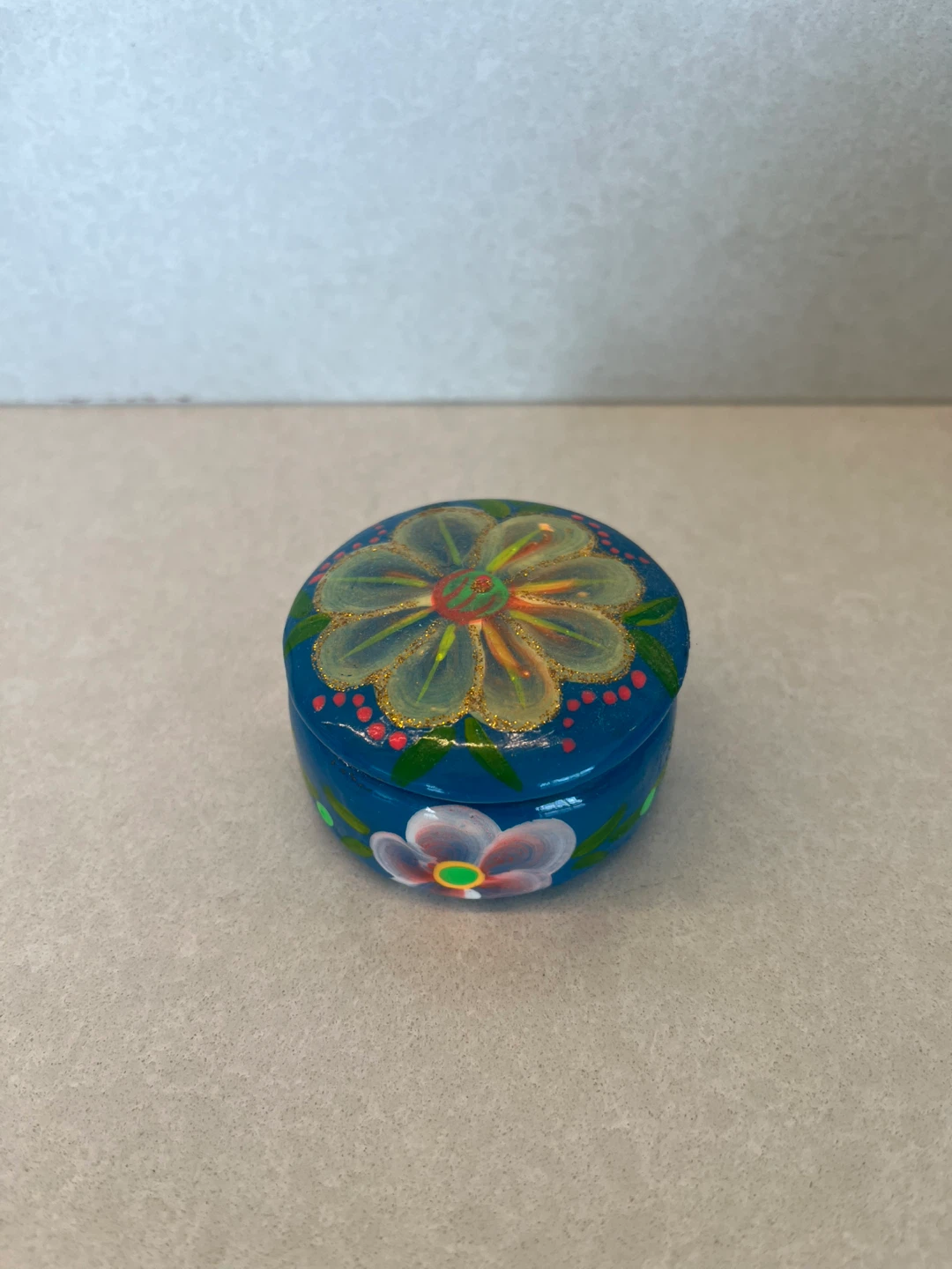 Hand-painted box from Mexico