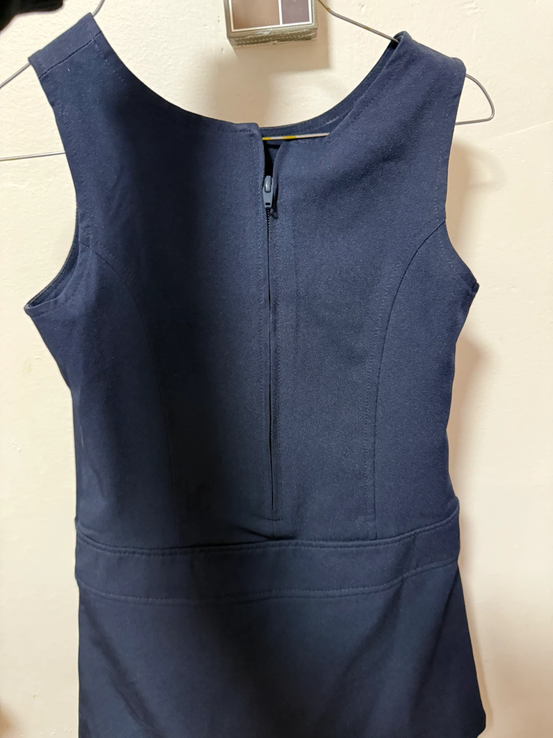 George - navy blue pinafore dress with pleats - photo 4