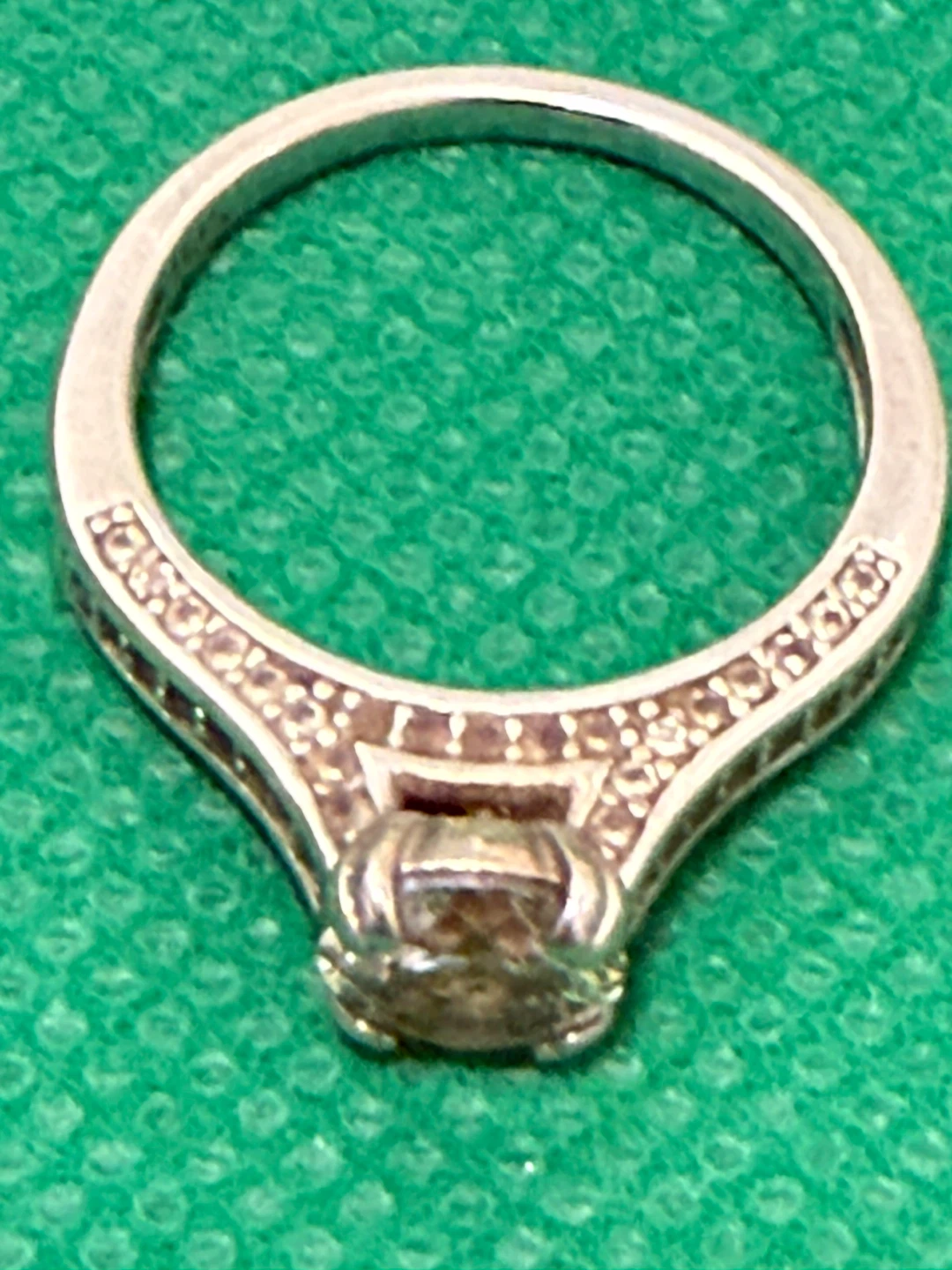 Sterling Silver Ring with Small Stones - photo 3