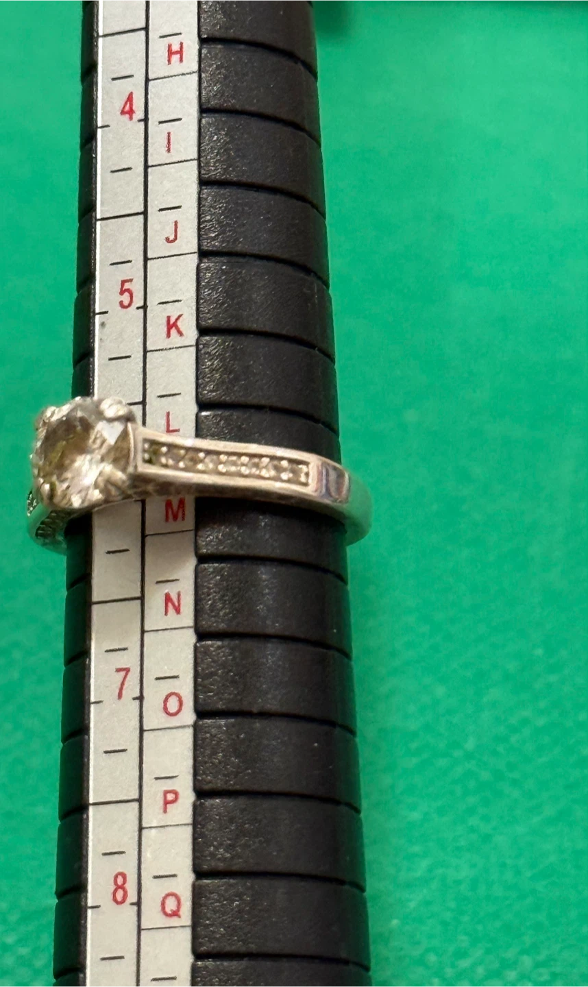 Sterling Silver Ring with Small Stones - photo 4