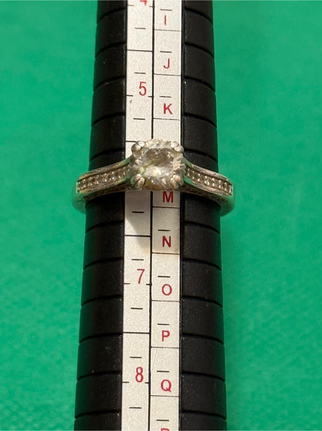 Sterling Silver Ring with Small Stones