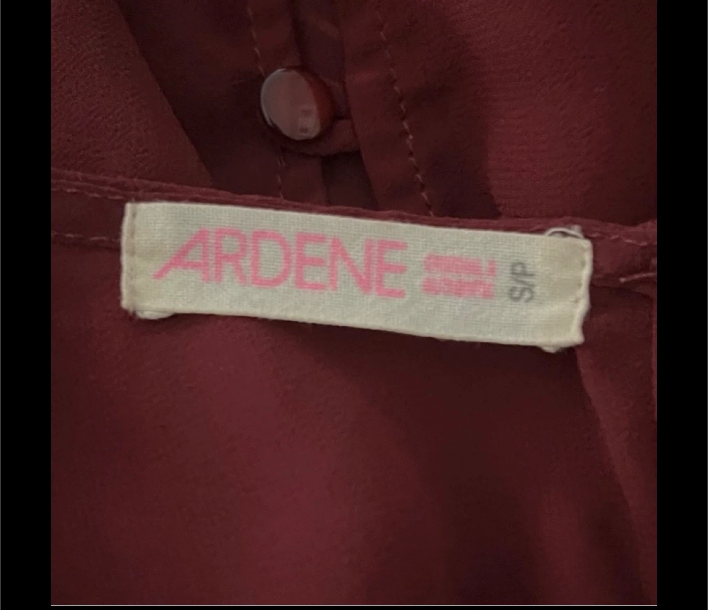 Ardene Women's Burgundy Beaded Collar Sleeveless Top - photo 5