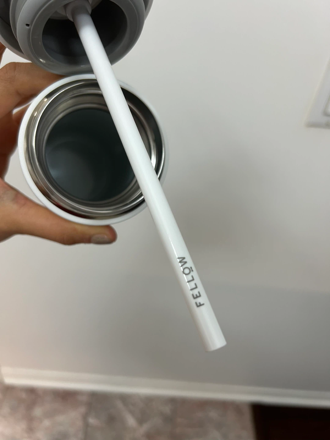 FELLOW Tumbler with Straw 16 oz White - photo 5