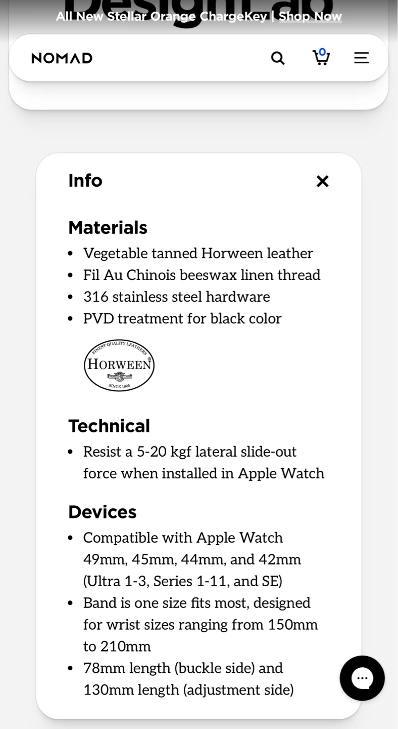 NOMAD Traditional Leather Band for Apple Watch - photo 4