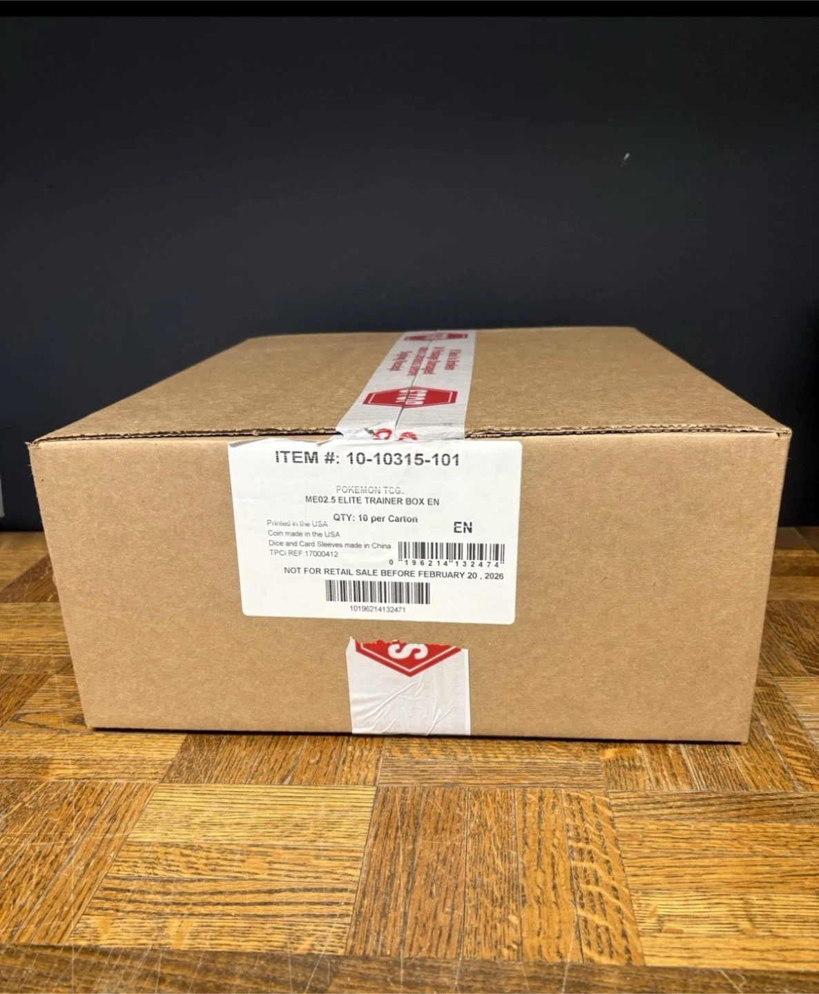 Pokemon ascended hero ETB elite trainer box sealed case