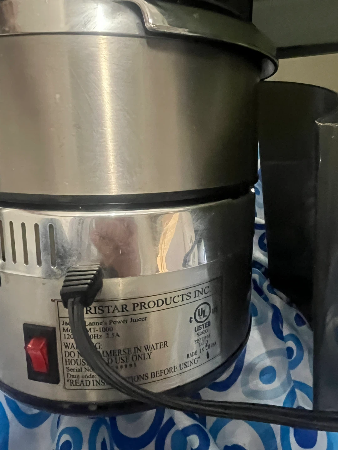 Jack LaLanne Power Juicer MT-1000 - photo 2