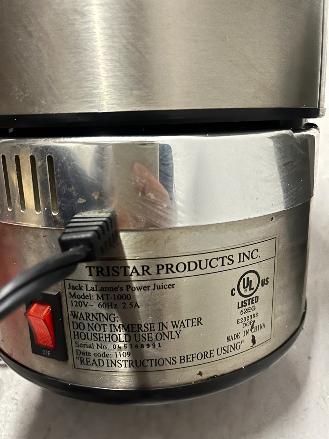 Jack LaLanne Power Juicer MT-1000 - photo 5