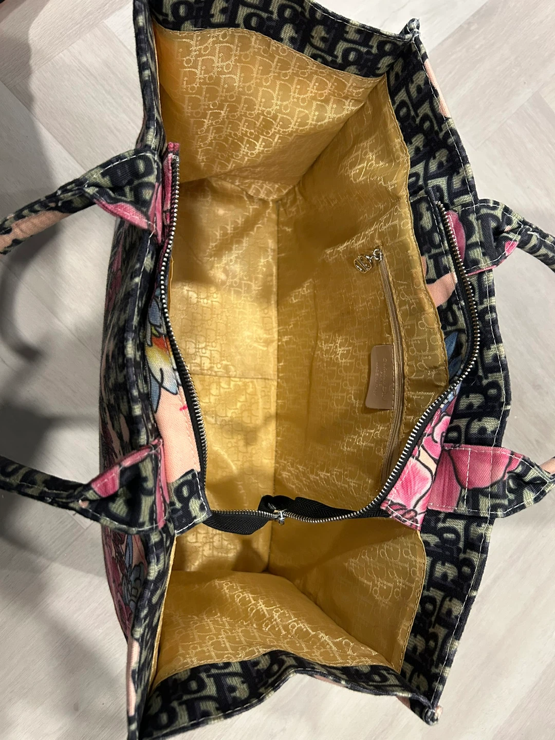 LARGE FLOWER PATTERNED TOTE BAG - photo 4