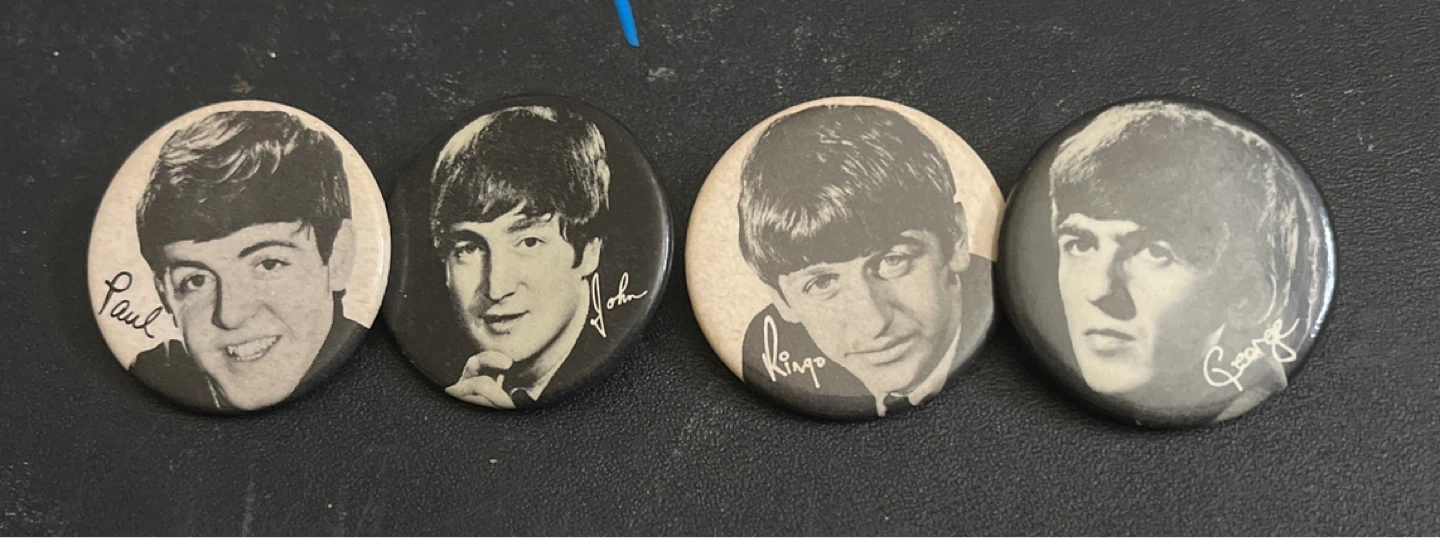 The Beatles Pinback Buttons Set