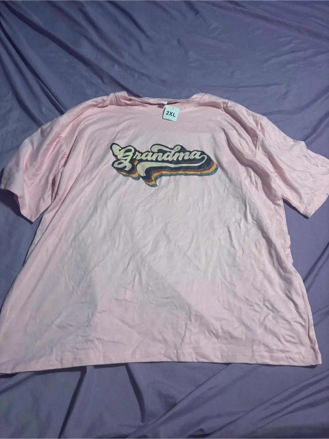 Pink "Grandma" Graphic T-Shirt - Size 2XL