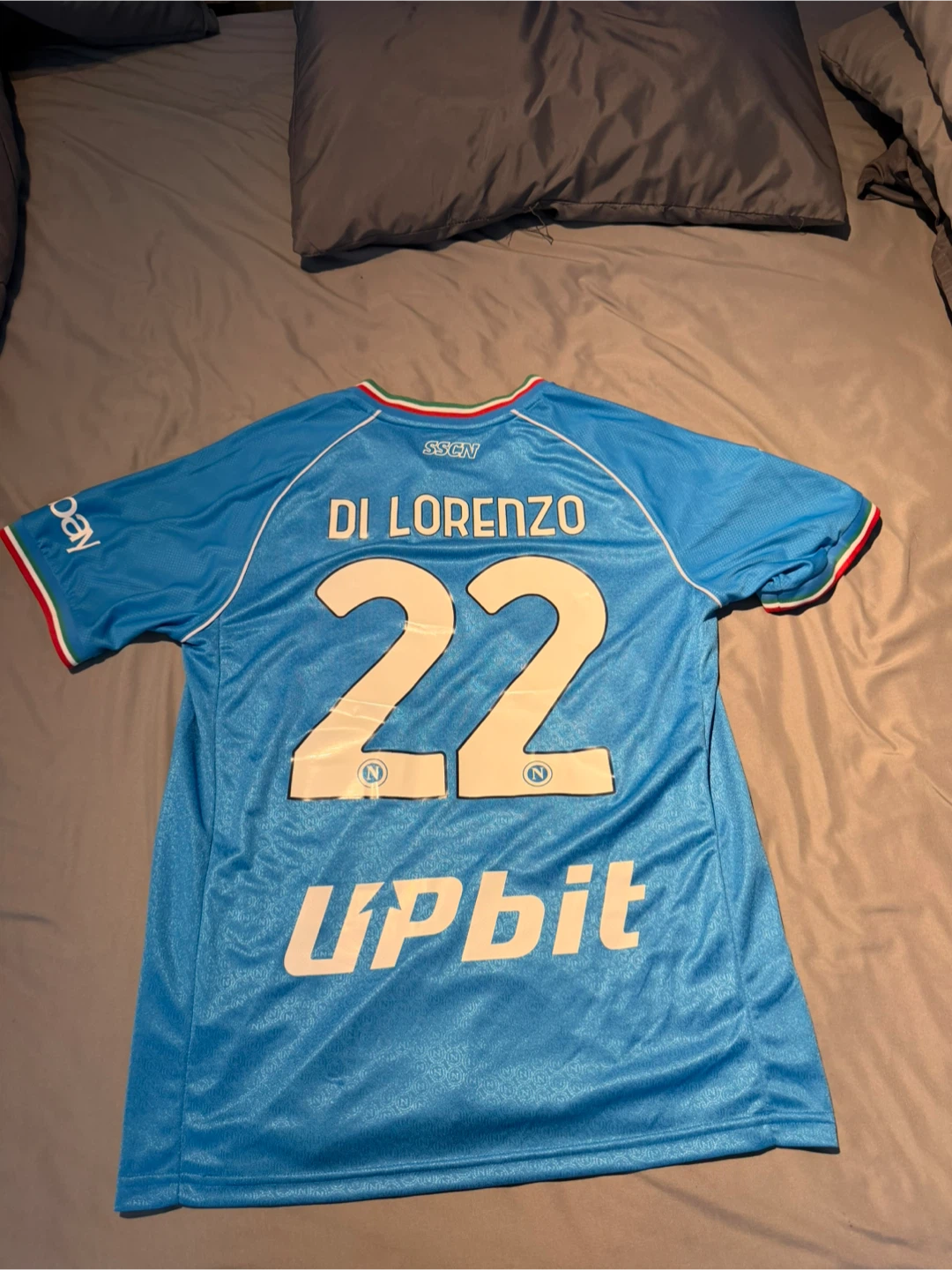 EA7 Napoli Di Lorenzo 22 Replica Football Jersey - Large