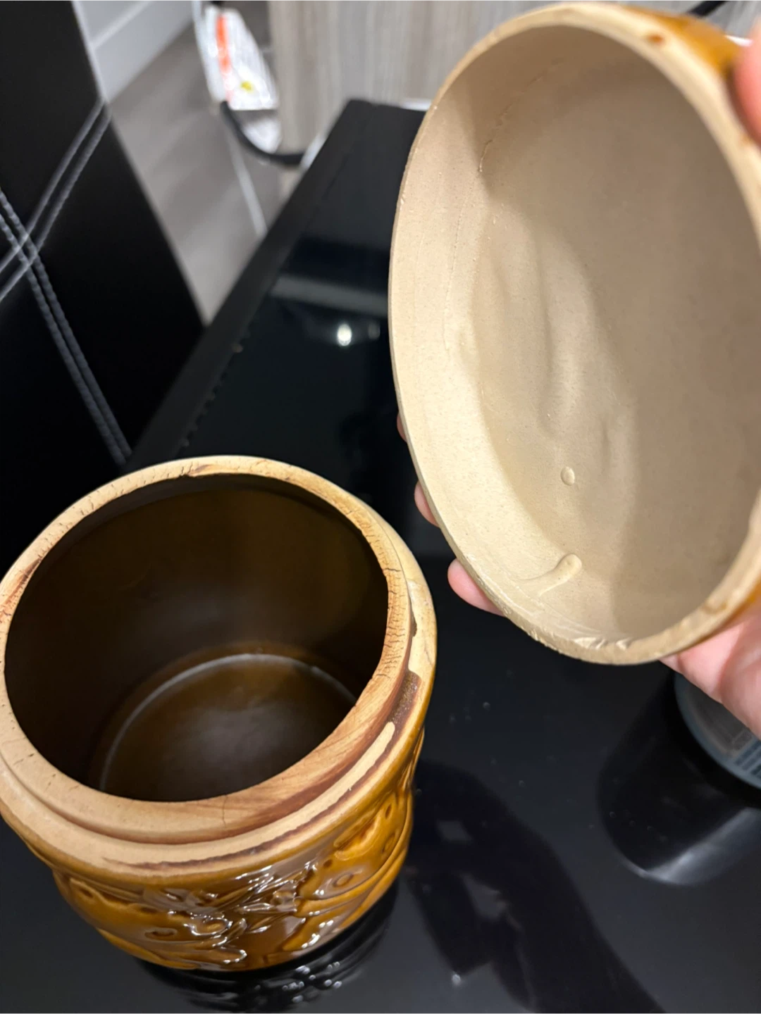 Ceramic Panda and Bamboo Jar with Lid 🥕 - photo 3