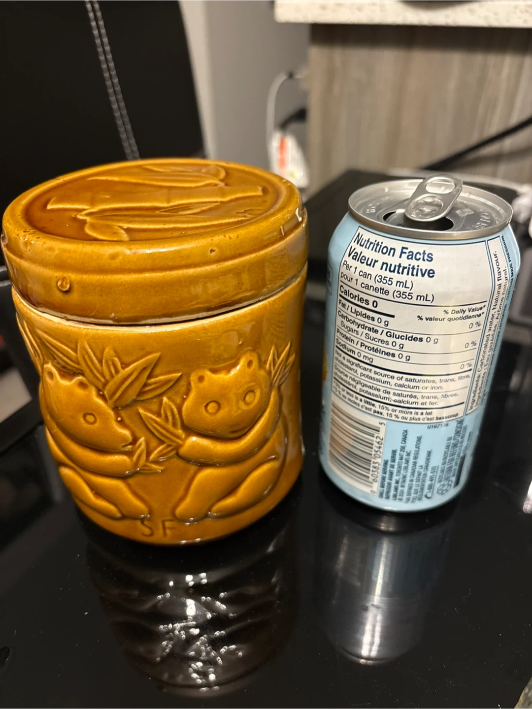 Ceramic Panda and Bamboo Jar with Lid 🥕 - photo 4