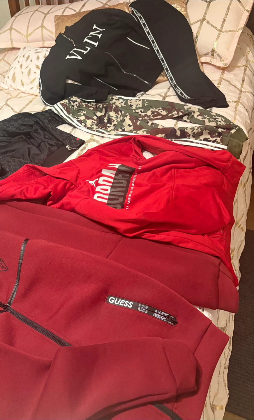 Jordan Red Hoodie Adidas pants suit, guss - photo 2