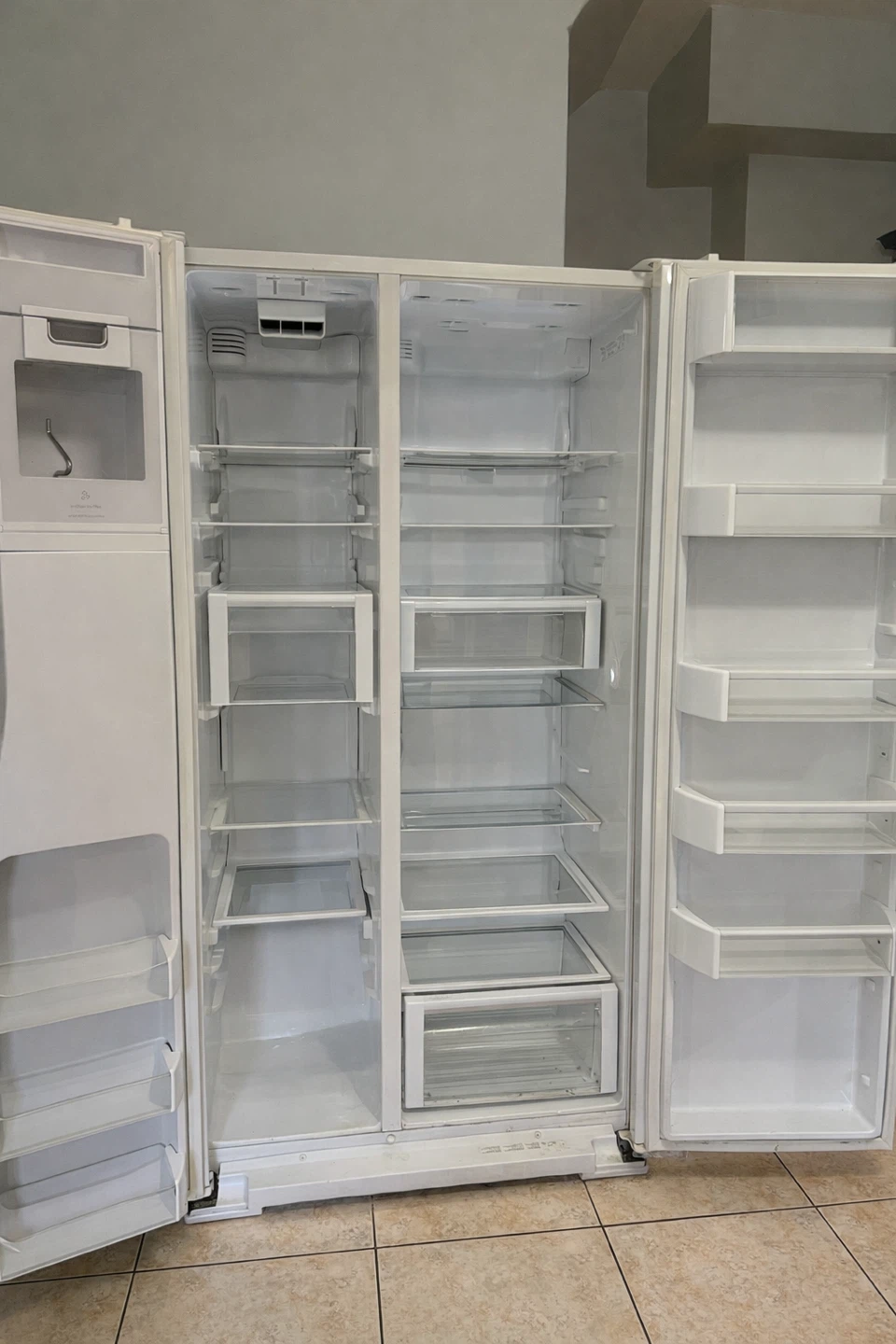 White Side-by-Side Refrigerator - photo 2