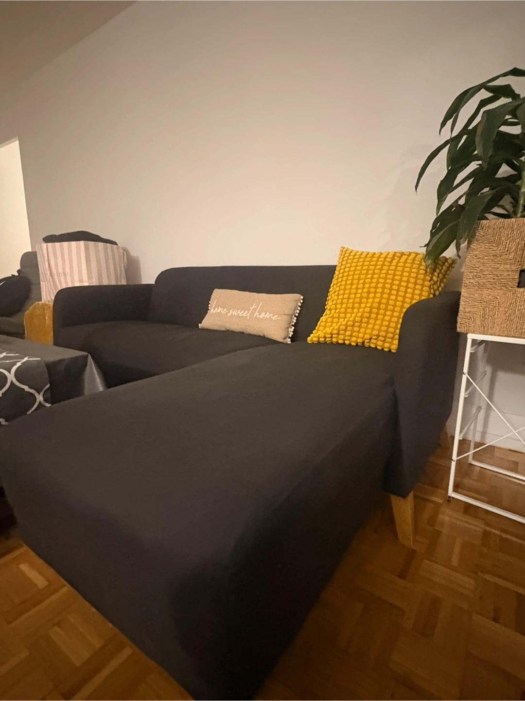 IKEA LINANÄS Sofa with Chaise - Dark Gray - photo 4