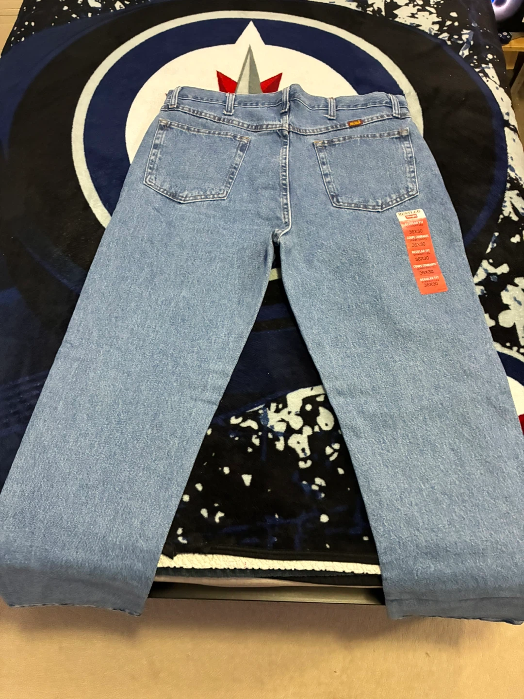 Rustler Wrangler Regular Fit Straight Leg Jeans 36x30 - photo 3