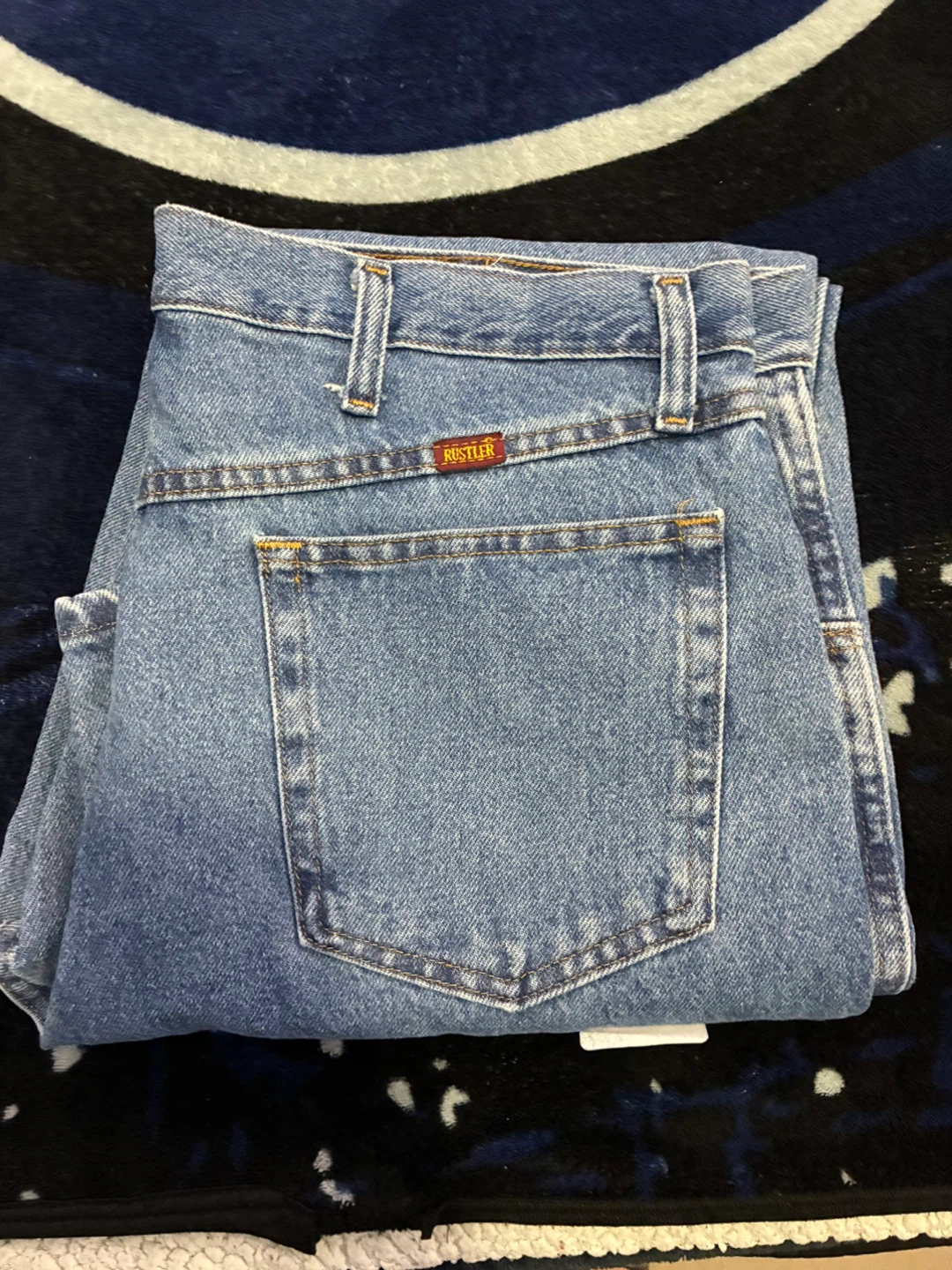 Rustler Wrangler Regular Fit Straight Leg Jeans 36x30