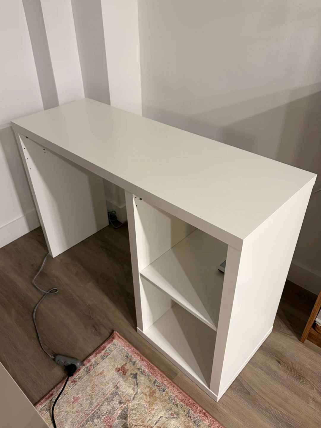 White Desk with Shelving