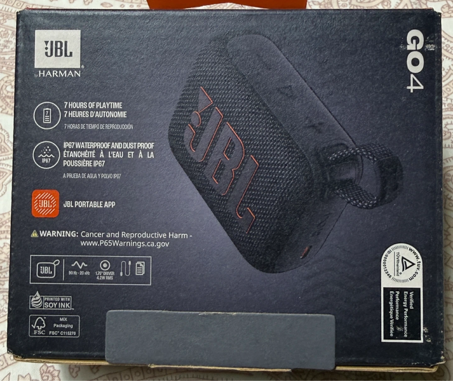 JBL GO4 Portable Bluetooth Speaker - Black - photo 2
