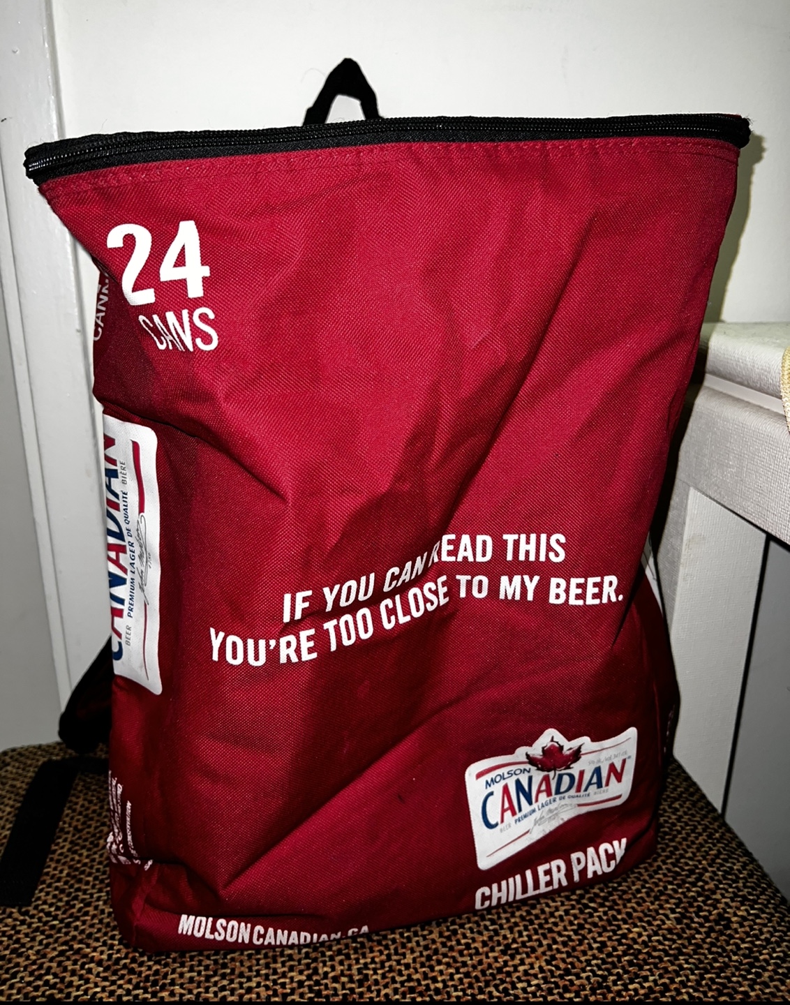 Molson Canadian Chiller Backpack 24 Cans