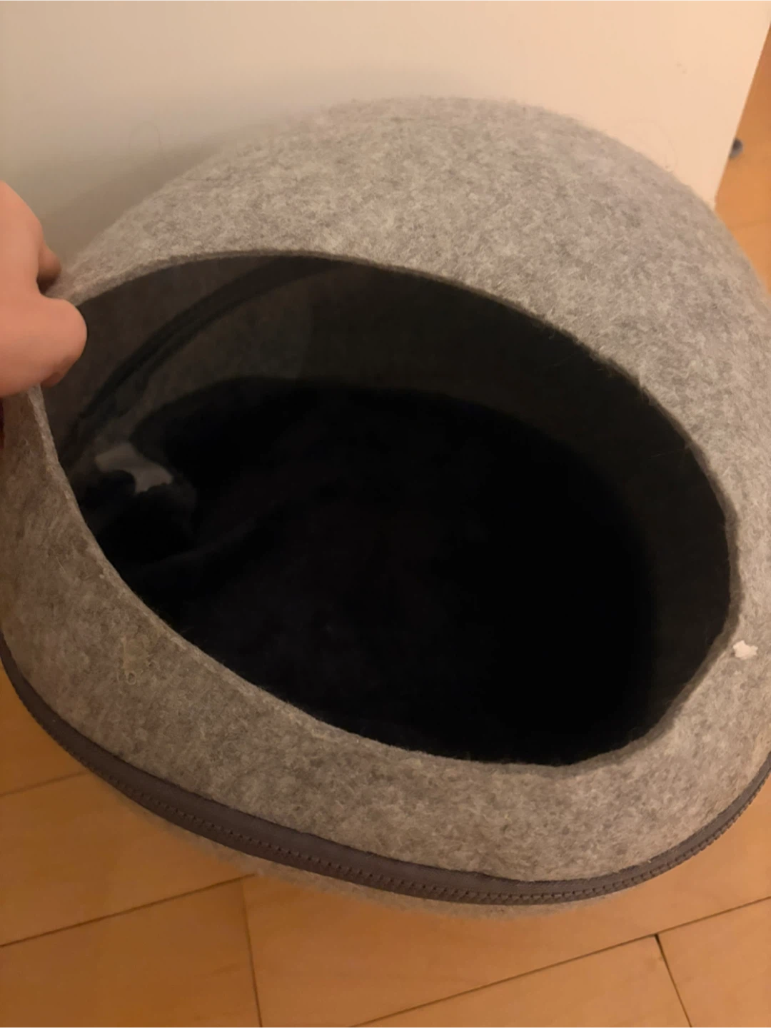 Grey Felt Pet Bed/Cave - photo 3