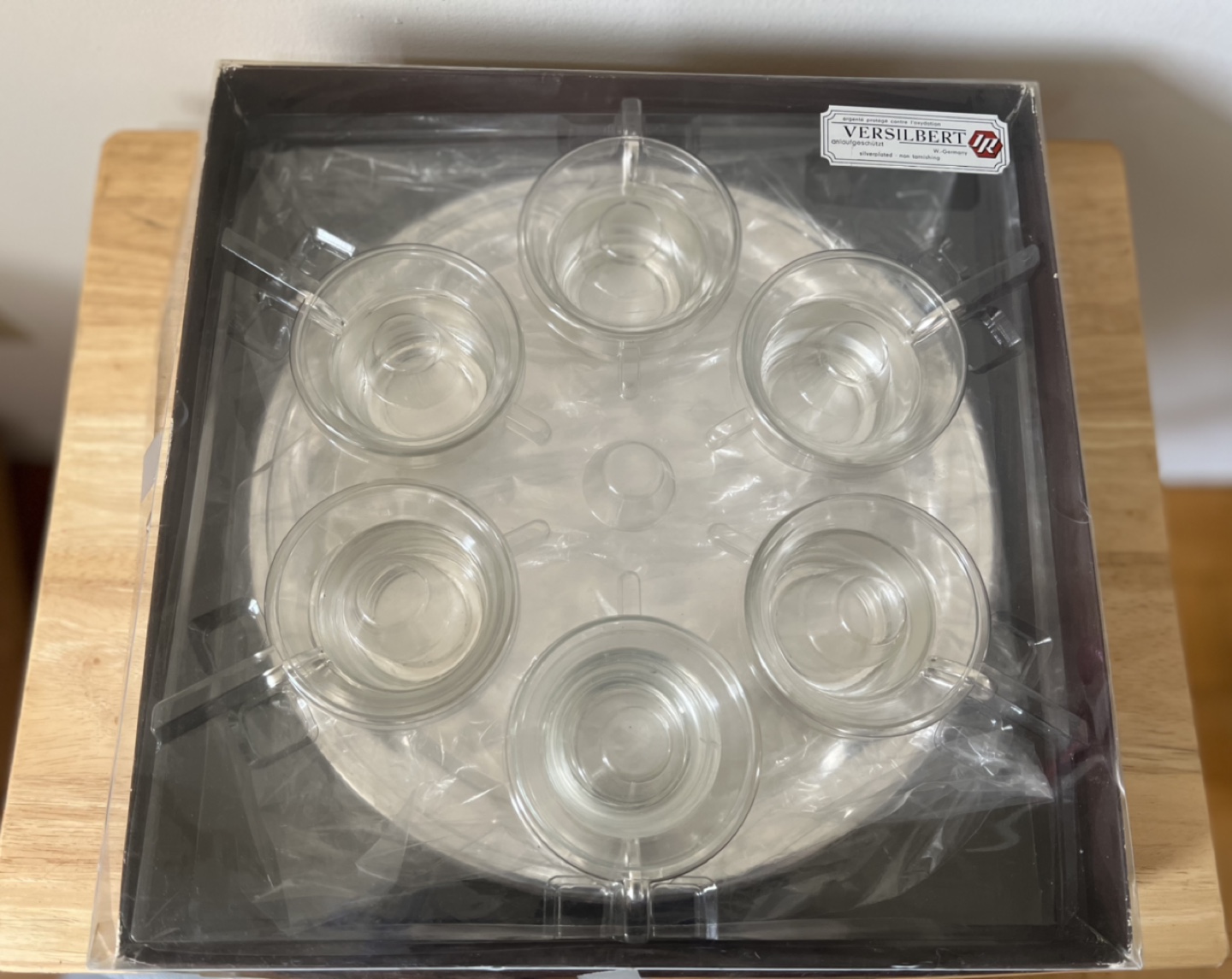 New-Versilbert Tea Set with Tray-Silverplated