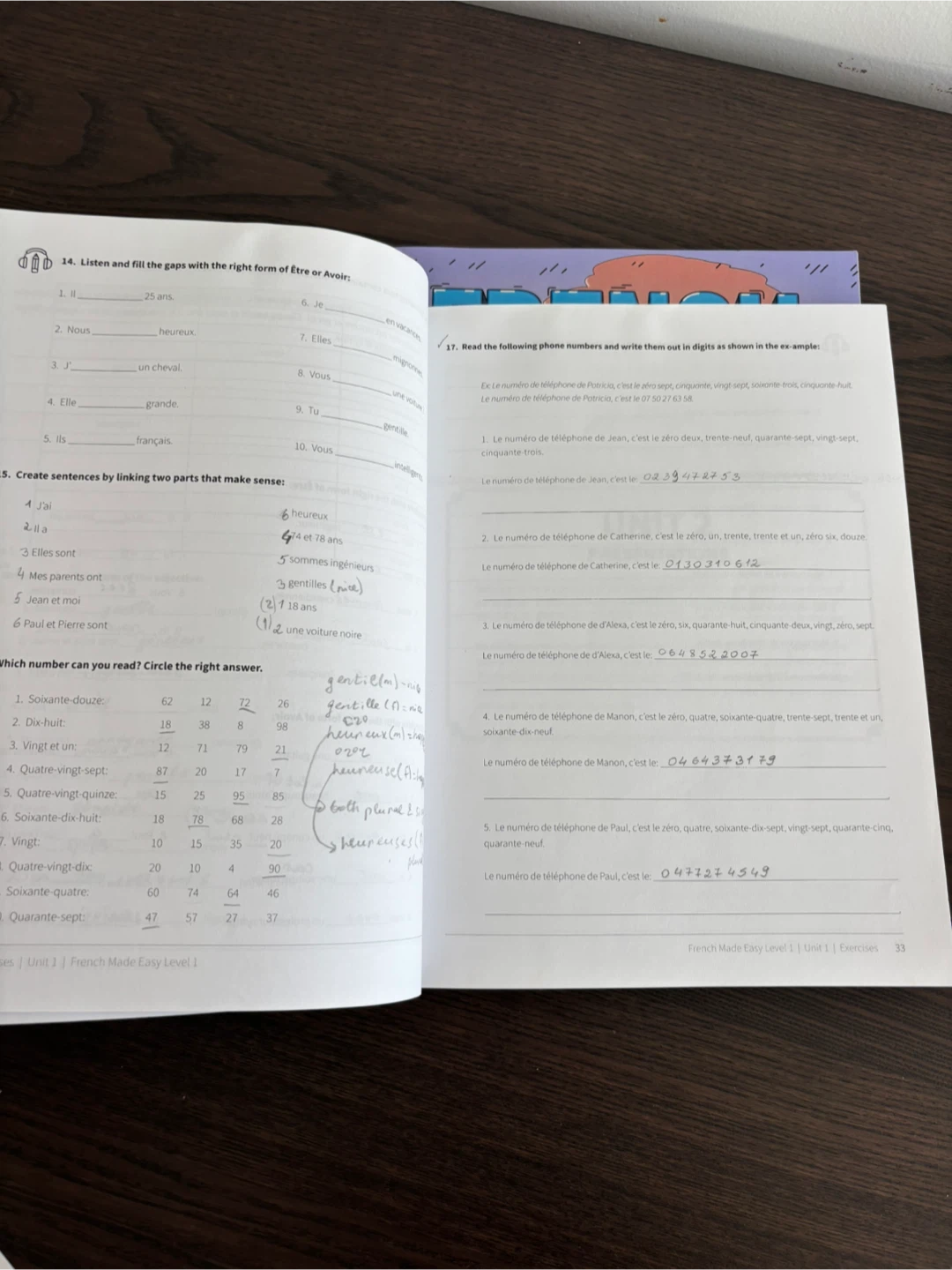 French Made Easy Level 1 & French Verbs Workbook Set - photo 3