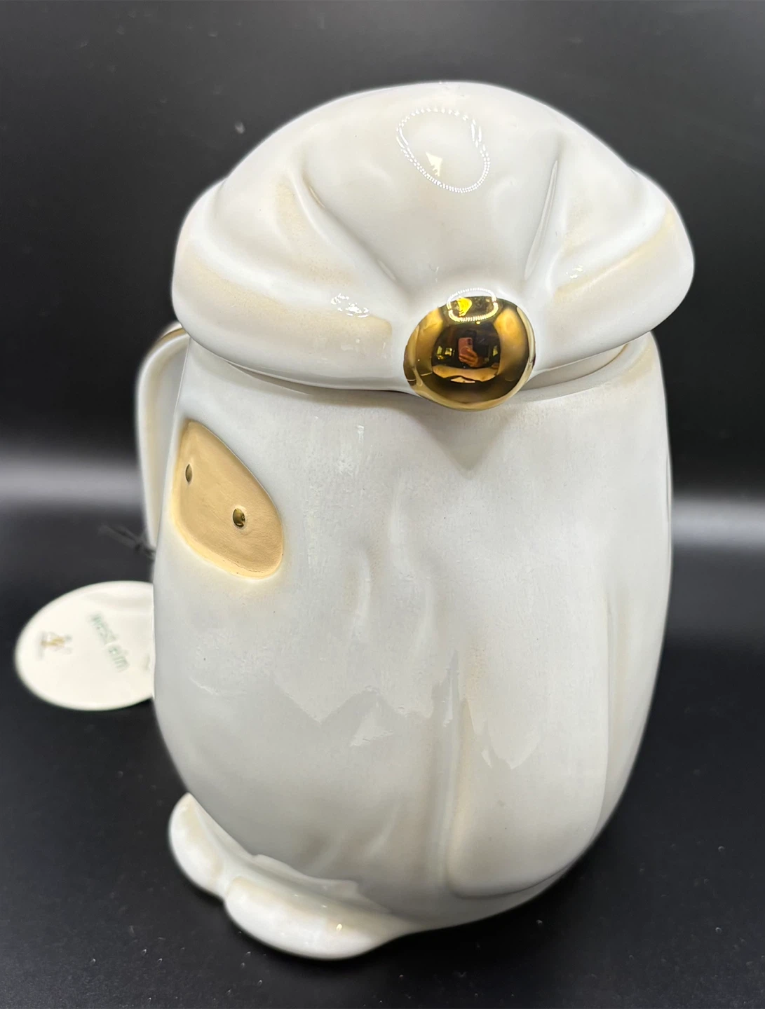 West Elm White Gnome Mug with Lid - photo 3