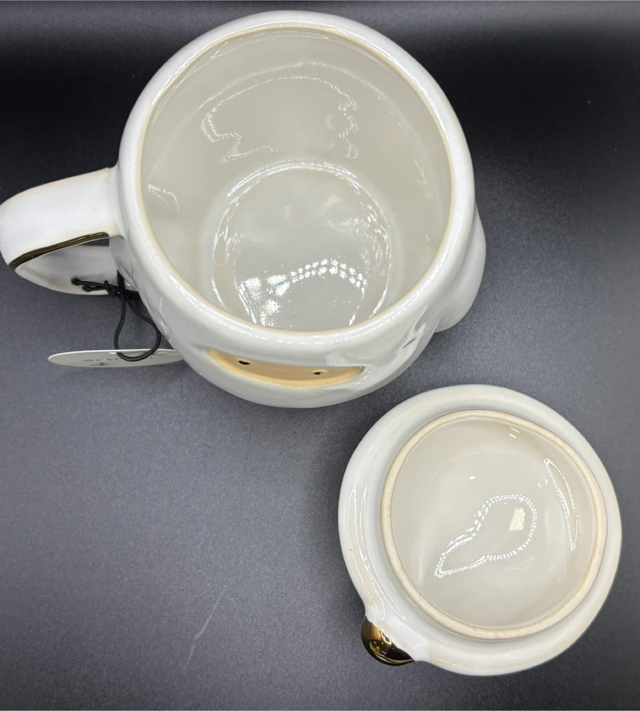 West Elm White Gnome Mug with Lid - photo 5