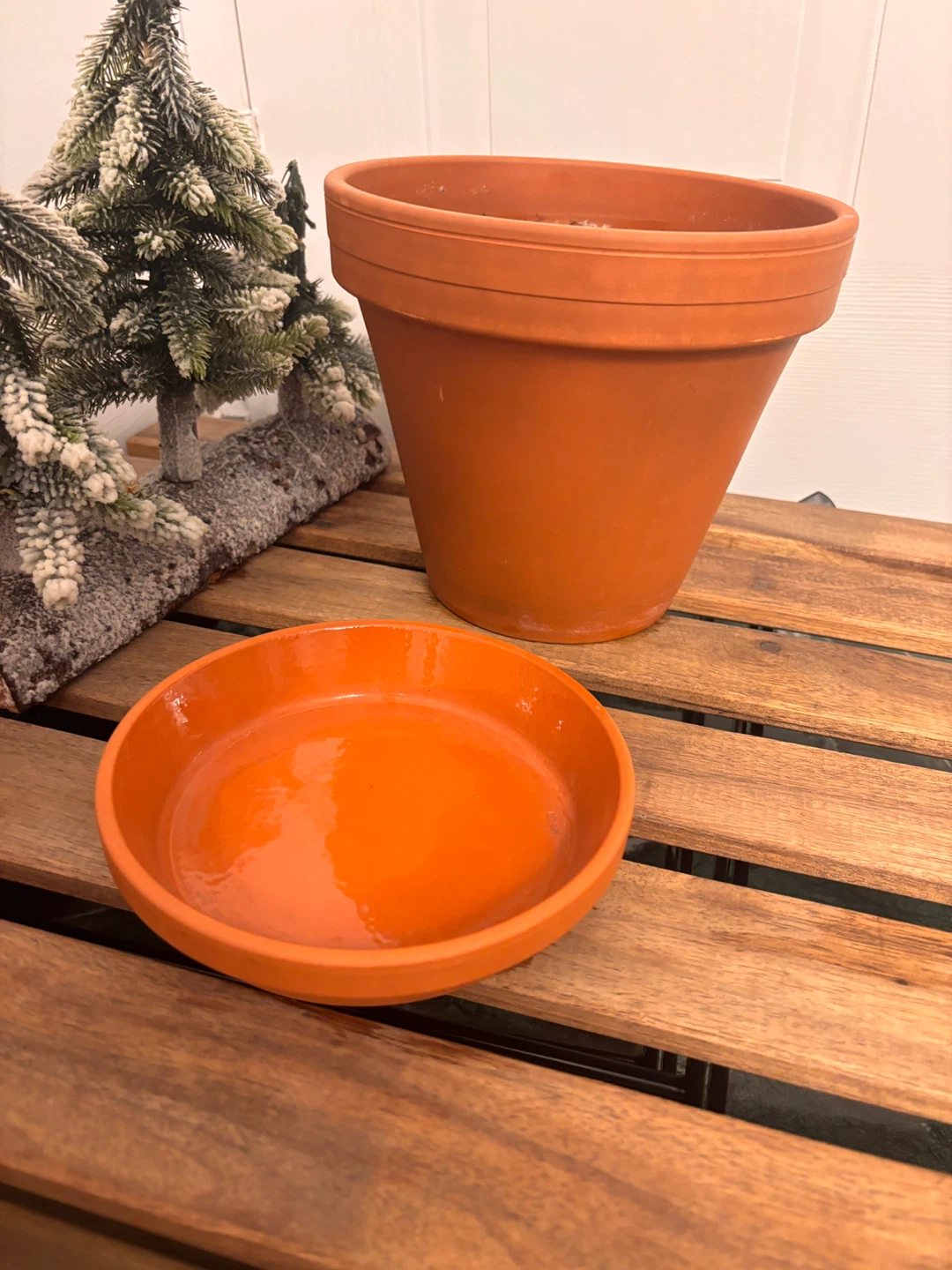 Plant Pot and Saucer Set
