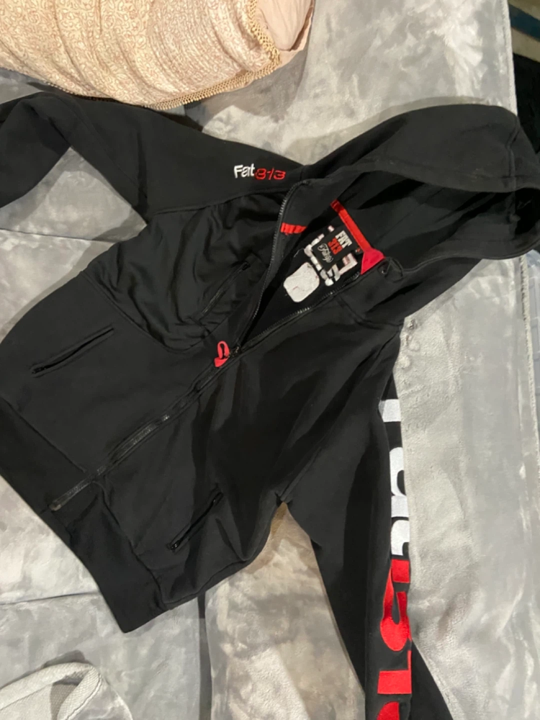 FAT313 Fatcap Black Zip-Up Hoodie