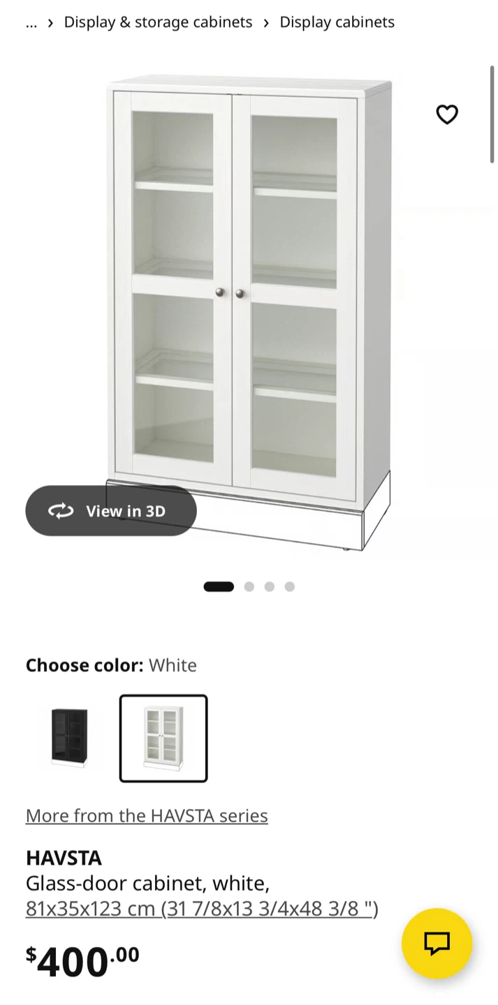 HAVSTA Glass-Door Cabinet - White