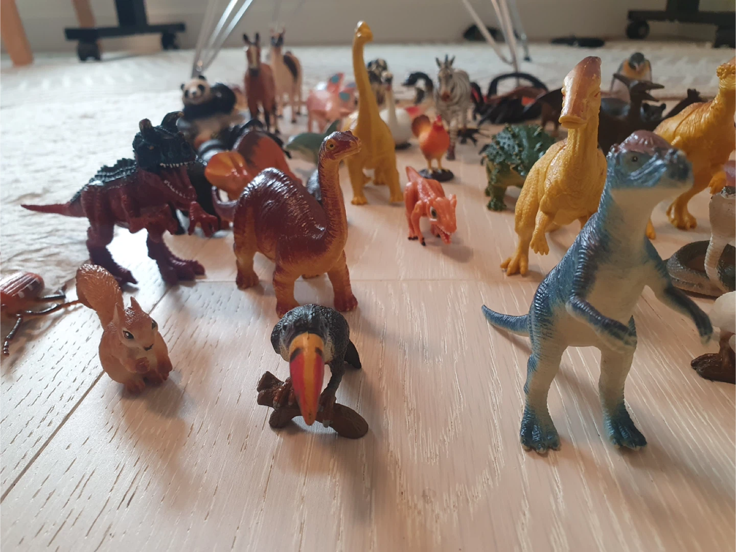 Assorted Toy Animals and Dinosaurs
