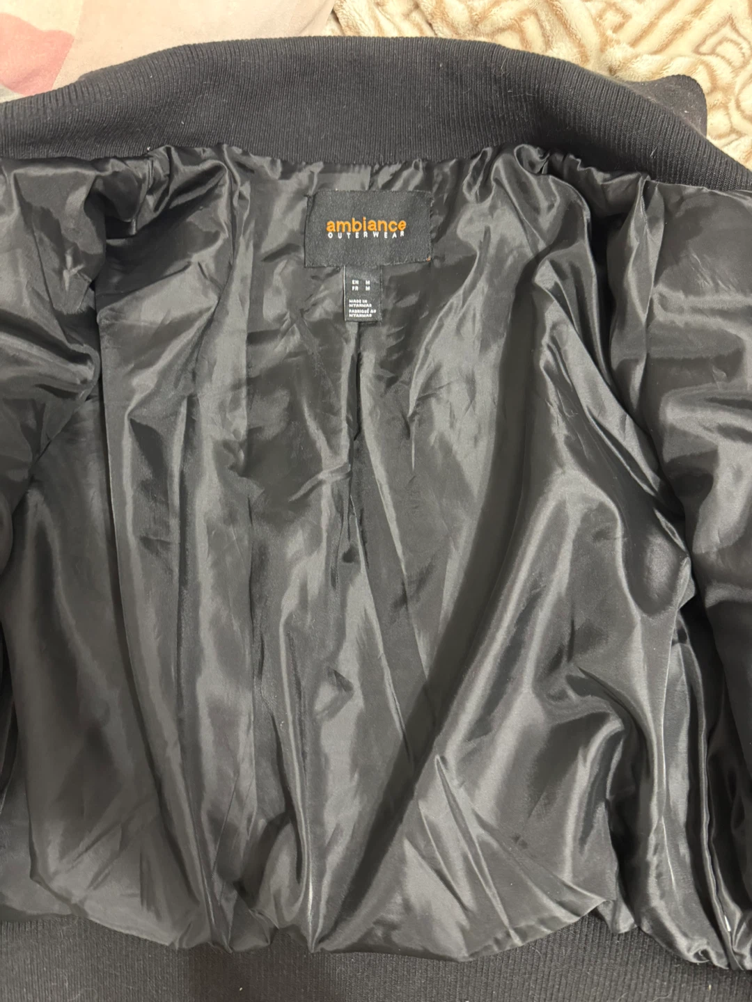 Ambiance Outerwear Black Bomber Jacket - photo 4